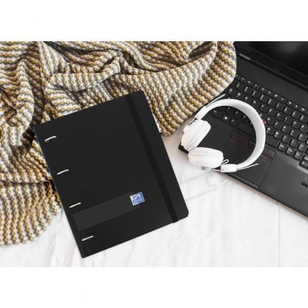 Oxford Europeanbinder + Live & Go A4+ con Recambio 4x35mm Negro